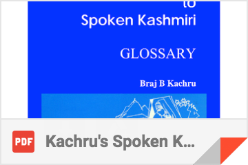 Kachru's Spoken Kashmiri Guide