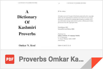 Proverbs Omkar Kaul