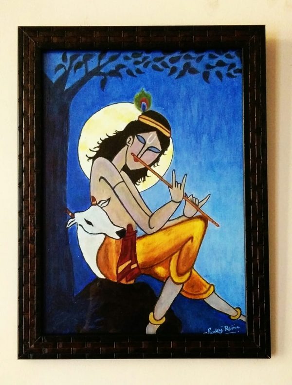 Lord Krishna with flute (small)